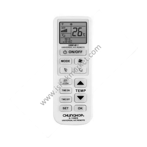 CHUNGHOP K-108ES (1000 KODLU) UYUMLU KLİMA KUMANDASI