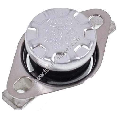 KSD301 SU ISITICI TERMOSTATI 105°C 10A 250V