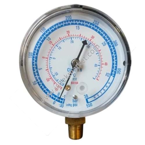 KLİMA EL ALETLERİ ALÇAK BASINÇ MANOMETRE HMG-M -R134 H R22-R134A-R404A-R407C