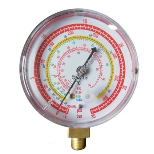 KLİMA EL ALETLERİ YÜKSEK BASINÇ MANOMETRE HMG-M -R134 H R22-R134A-R404A-R407C