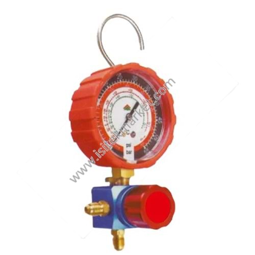 KLİMA EL ALETLERİ YÜKSEK BASINÇ MANİFOLD HMG-1-R134A-H R22/R134/R404/R407