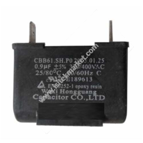 KLİMA KARE KONDANSATÖR 0,9 MF 2 PIN