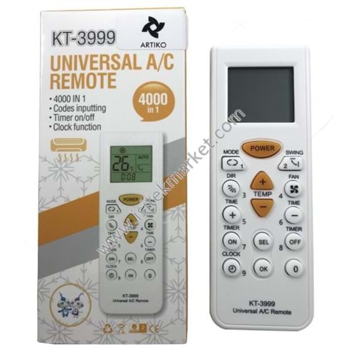 KLİMA KUMANDA KT-3999