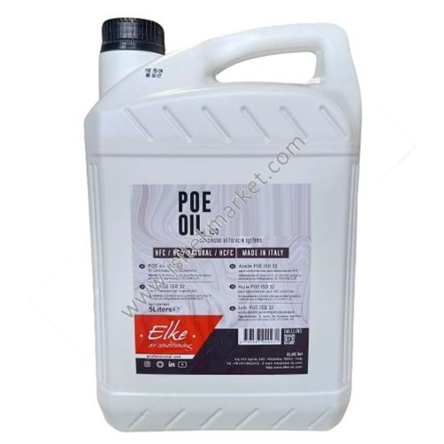KLİMA KOMPRESÖR YAĞI 5 LT ELKE POE 32