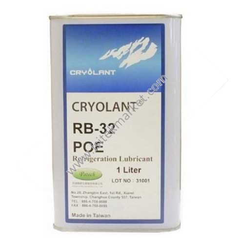 KLİMA KOMPRESÖR YAĞI 1 LT CRYOLANT RB-32 POE