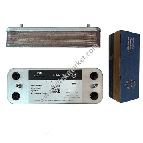 PLAKALI EŞANJÖR ITM1901626 16PL 148mm - EC-ARS CHAFFOTEAUX 61302409-BIASI BI1001102 BI1161100 FER 39820430 3980I010 VIE ITALTHERM 515001744