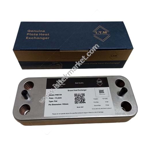 PLAKALI EŞANJÖR ITM IMG EOLO MİNİ 152MM 12 PLK - 3.021692 -