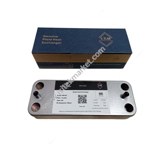 PLAKALI EŞANJÖR ITM2071206 12PL 166mm - DD D001060234 HEATLINE D020116522-PRTH 0020118595 0020025294 VAI 0020123543 -BX 711612800- FONDITAL 6SCAMPIA07 ARI.GENUS