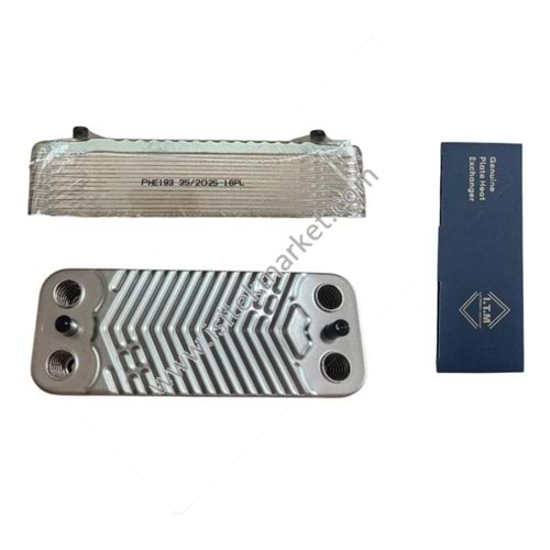 PLAKALI EŞANJÖR ITM 16PL DALGALI 152mm - ÇAPRAZ GİRİŞ