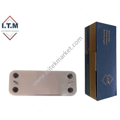 PLAKALI EŞANJÖR ITM 14 PL DÜZ 154mm - ÇAPRAZ GİRİŞ