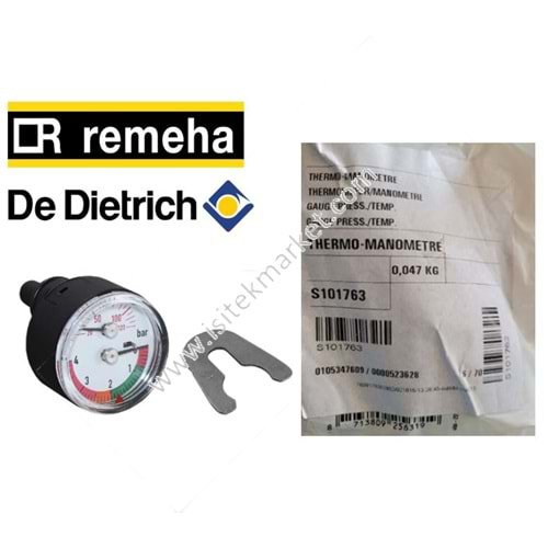 TERMOMANOMETRE BAXI DE DIETRICH REMEHA S101763