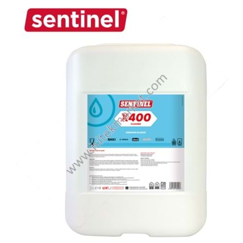 X400 20 LITRE YÜKSEK PERFORMANS TEMİZLEME KİMYASAL SENTINEL