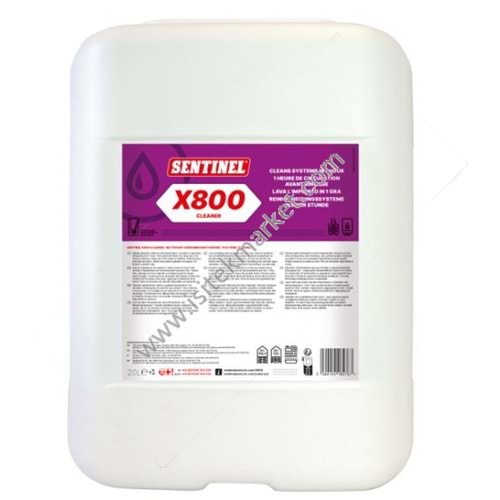 X800 20 LITRE HIZLI TEMİZLEME KİMYASALI SENTINEL
