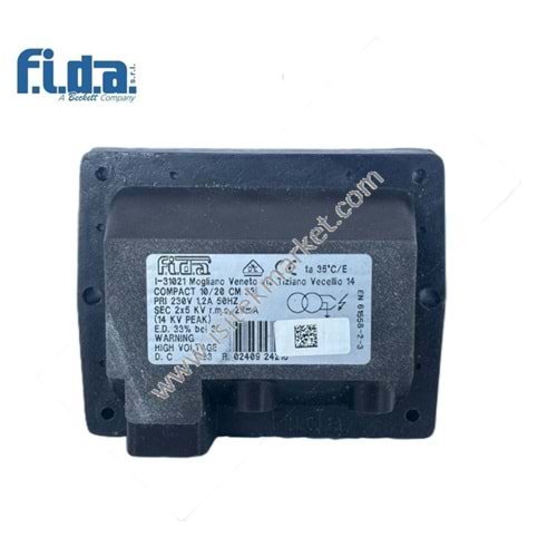 ATEŞLEME TRAFOSU FIDA COMPACT 10/20 CM %25 230V VDE- TE101D OPP TE102D - MEDIO