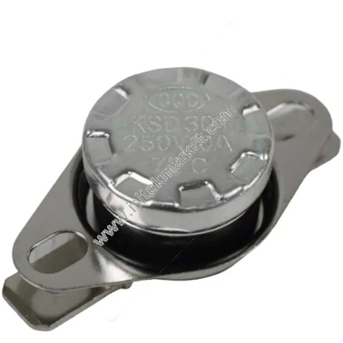 KAZAN TERMOSTATI KSD301 70°C 10A 250V (NORMALDE KAPALI)