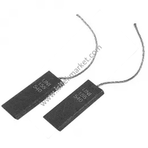 Çamaşır Makinesi için Motor Fırçaları uni155-540 -2 parça- çubuk -gövdesiz. yapıştırılmış- 13.5x5x40