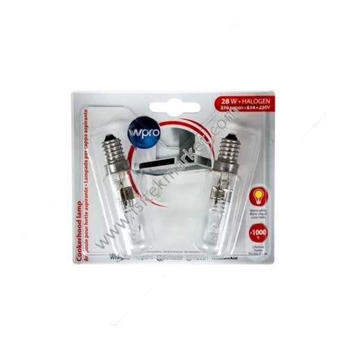 WHIRLPOOL DAVLUMBAZ LAMBASI 484000008834. 2'Lİ PAKET