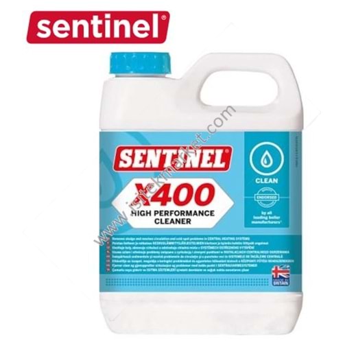 X400 1 LITRE YÜKSEK PERFORMANS SİSTEM TEMİZLEME KİMYASAL SENTINEL