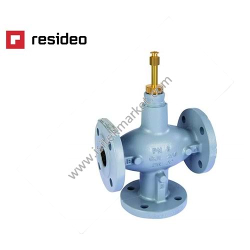 3-YOLLU VANA, FLANŞLI, DN150, PN6 DÖKÜM GÖVDE RESIDEO XF150A310