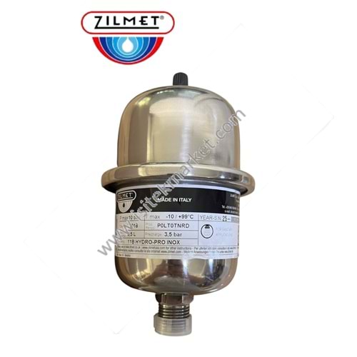 GENLEŞME TANKI ZILMET INOX PRO 0.5 lt LT 11B000BB00
